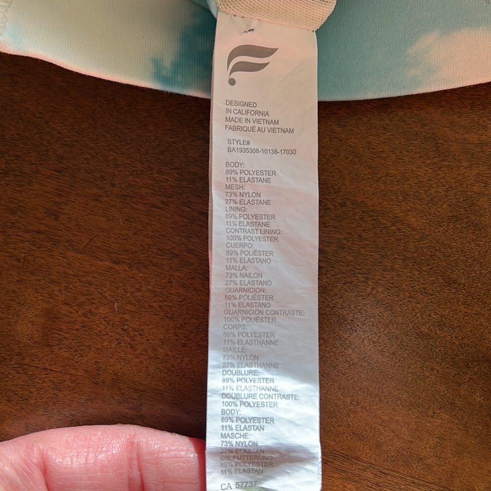 Fabletics Cloud Pattern Mila Medium Impact Sports… - image 5